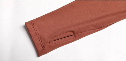 Cloud Hide Women’s Long Sleeve Yoga Crop Top